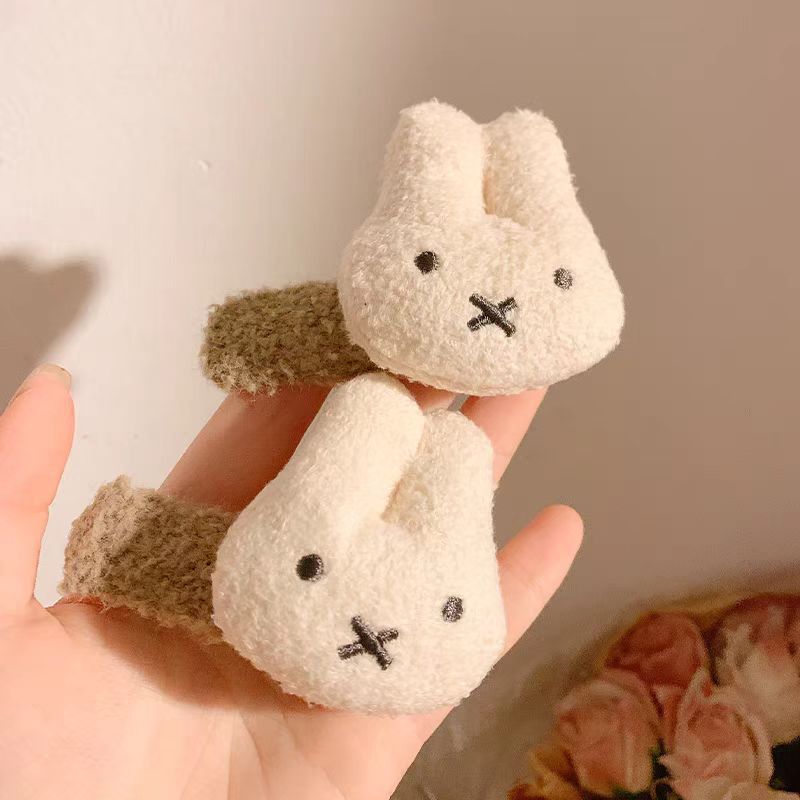 Plush Cartoon Animal Hair Clip For Forehead Bangs Broken Hair Cute And Functional Hair Accessory 1