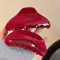 Geometric Red Vinegar Clip Hair Accessory For New Year Elegance 4