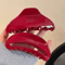 Geometric Red Vinegar Clip Hair Accessory For New Year Elegance 4