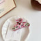 Retro Floral Acrylic Shark Clip Fashionable Elegant Hair Accessory 4