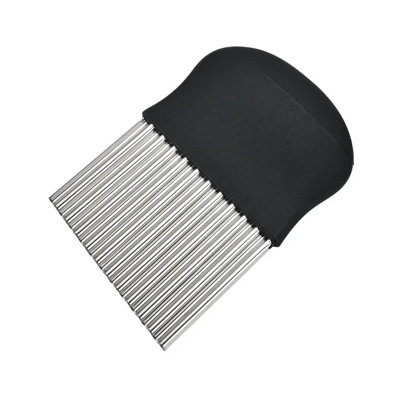 Stainless Steel Wavy Potato Cutter Knife – Perfect for Slicing Potatoes, Vegetables, and More