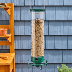 squirrel-proof wild bird feeder, portable hanging bird feeder for garden yard outdoor