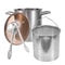 Stainless Steel Deep Fryer Pot With Basket And Lid Tempura Fryer For Home Cooking 0