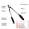 Premium Silicone Cooking Tongs Locking Non Stick BBQ Kitchen Tongs 1