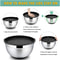 Premium Stainless Steel Mixing Bowls Set With Lids And Non Slip Bases For Baking And Storage 1