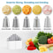 Rotary Cheese Grater And Vegetable Mandoline Slicer With Julienne Cutter And Nut Chopper 4