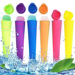 silicone ice cream lolly molds reusable popsicle maker for kids
