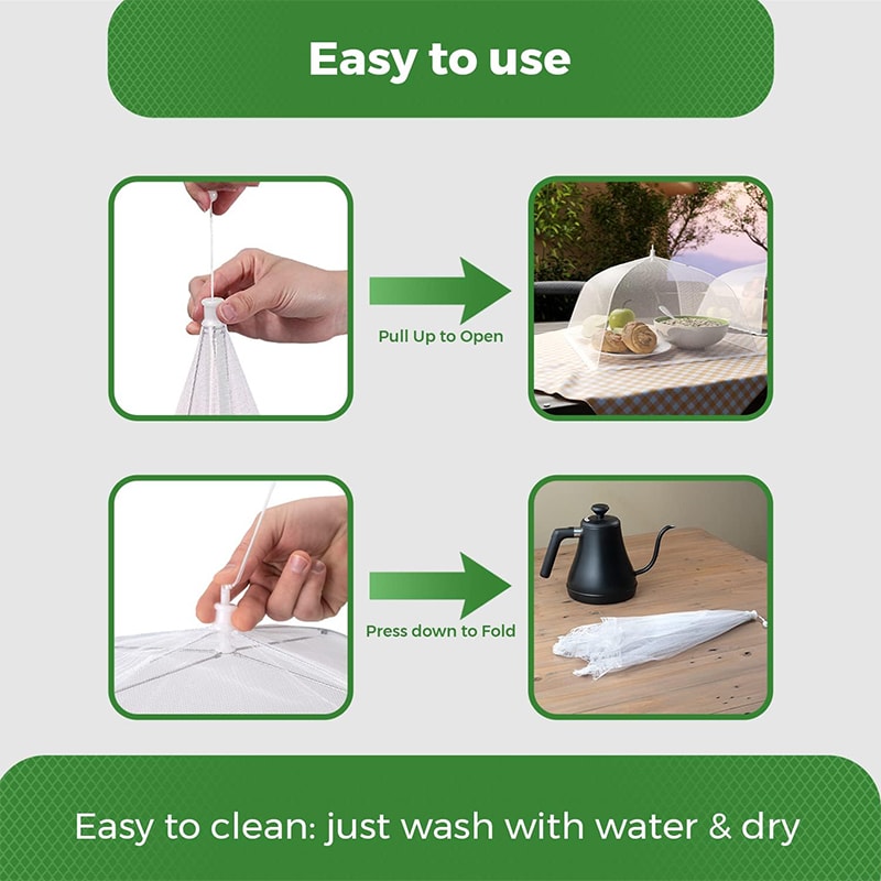 Large Mesh Food Cover Tent Reusable Collapsible Outdoor Food Net 3