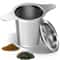 Premium Stainless Steel Tea Infuser With Double Handles Large Capacity Loose Leaf Tea Steeper 0