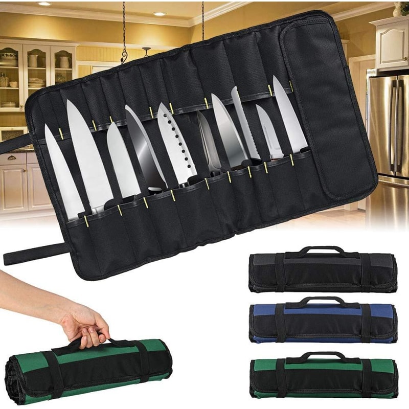 Portable Knife Roll Bag Chef Knife Storage Case For Professionals 2