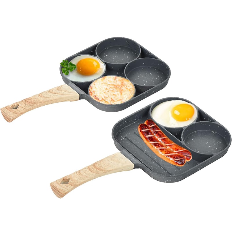 Premium Egg Frying Pan for Pancakes, Omelets & Poached Eggs with Nonstick Coating