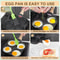 Premium Egg Frying Pan for Pancakes, Omelets & Poached Eggs with Nonstick Coating