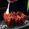 BBQ Rib Rack NonStick Steel Grilling Stand For Perfect Ribs 3