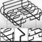 BBQ Rib Rack NonStick Steel Grilling Stand For Perfect Ribs 5