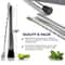 Professional Stainless Steel Cocktail Muddler And Mixing Spoon Set For Mojitos And Drinks 2
