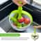 Quart Large Capacity Salad Spinner – Collapsible Salad Spinner & Vegetable Washer