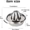 Stainless Steel Manual Lemon Squeezer – Durable Juicer for Citrus & Fruits