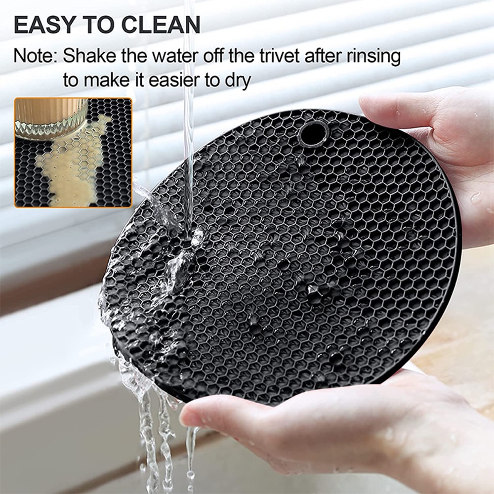Silicone Trivets For Hot Pots And Pans HeatResistant Kitchen Mats Spoon Rest And Coasters 4