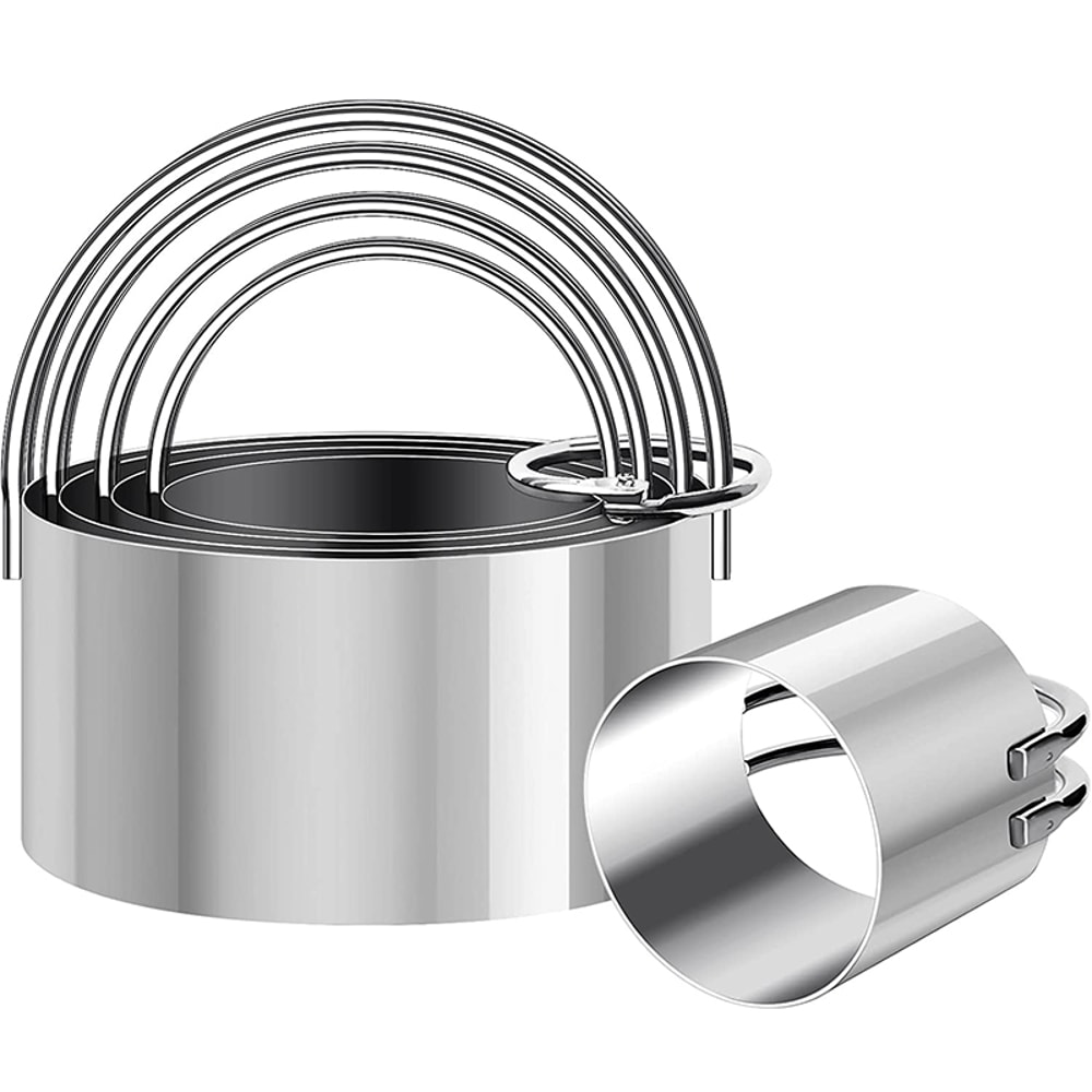 Stainless Steel Circle Biscuit Cutter Set Piece Round Cookie Mold For Baking 1