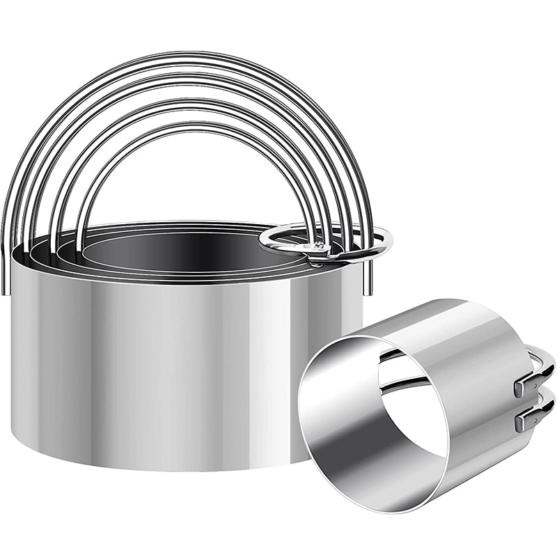 Stainless Steel Circle Biscuit Cutter Set Piece Round Cookie Mold For Baking 1