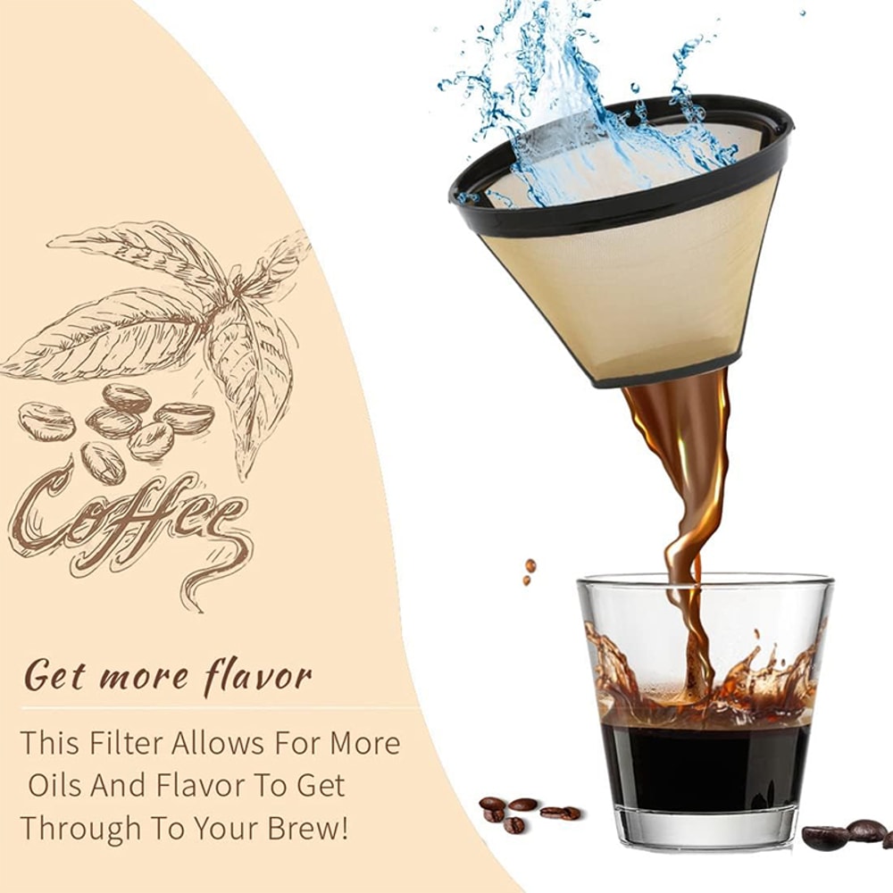 Reusable Coffee Filter For Ninja Coffee Bar Brewer Permanent Basket Filter EcoFriendly Stainless S 3