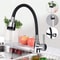 Modern Stainless Steel Kitchen Faucet With Silicone Hose Adjustable Ceramic Valve Core No Electric 1