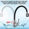 Modern Stainless Steel Kitchen Faucet With Silicone Hose Adjustable Ceramic Valve Core No Electric 5