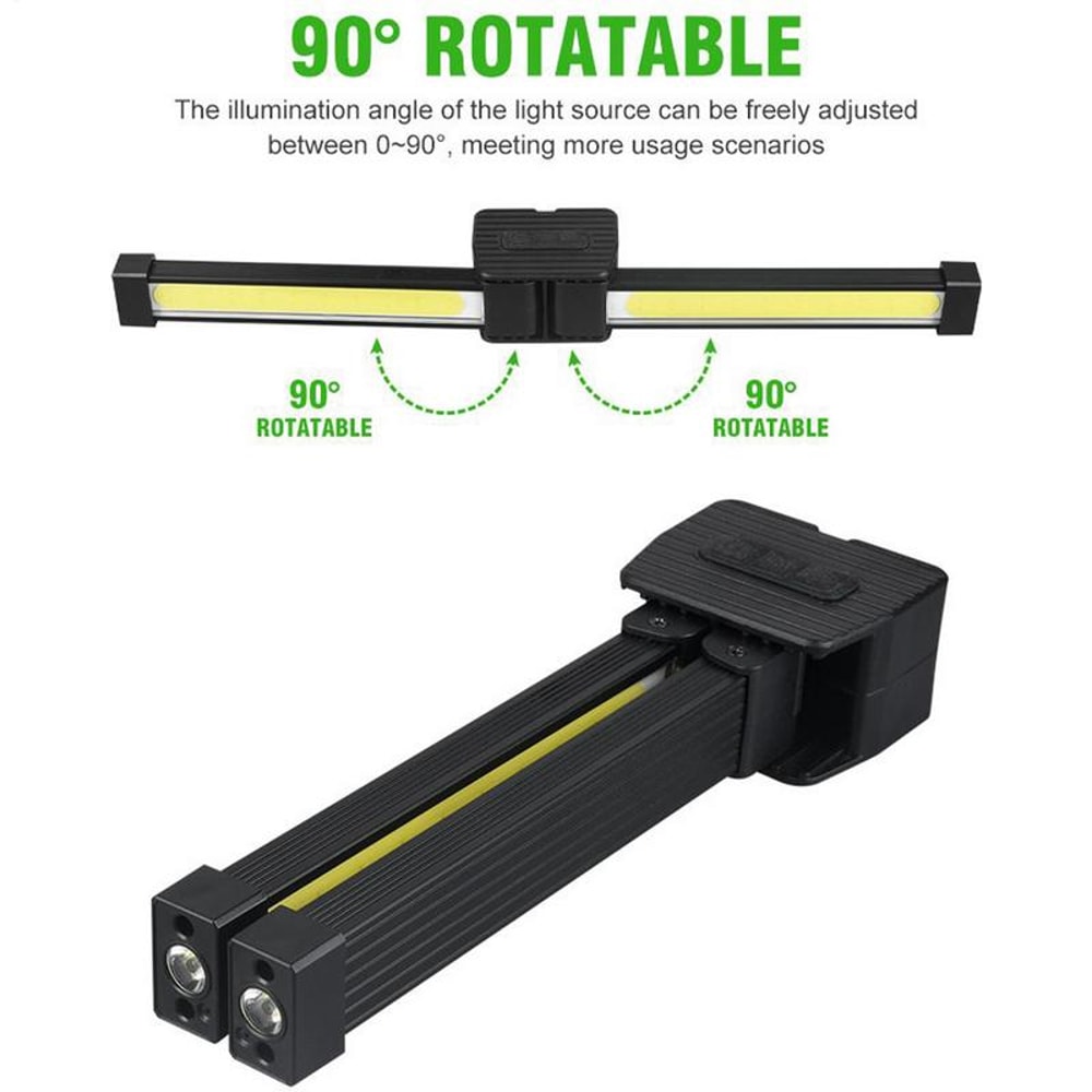 Portable LED Gym Posing Lamp Adjustable Dimming Flash With Magnetic Hook Folding Design 5