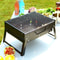 Portable BBQ Charcoal Grill Kit Stainless Steel Mini BBQ Tool Set For Outdoor Cooking Camping And 1