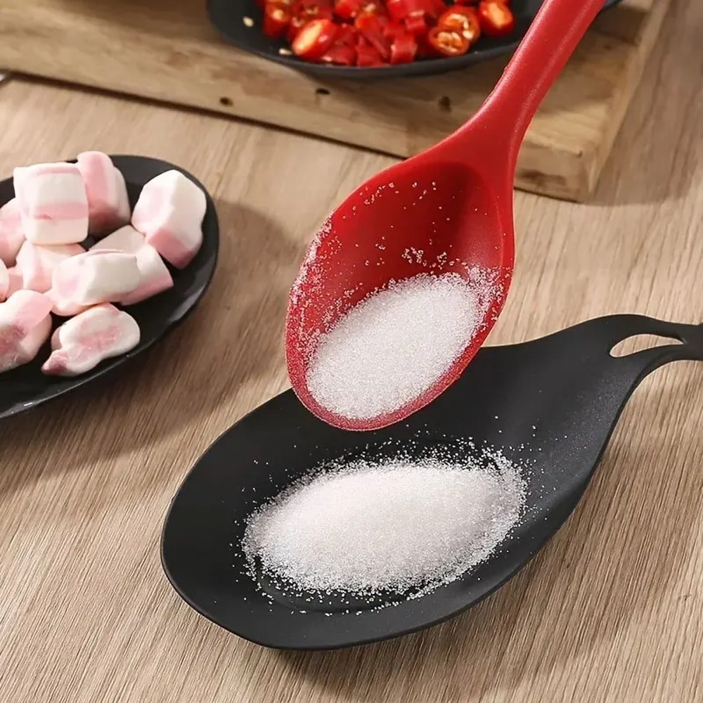 HeatResistant Silicone Spoon Rest And Spatula Holder Durable Kitchen Utensil Tray 5