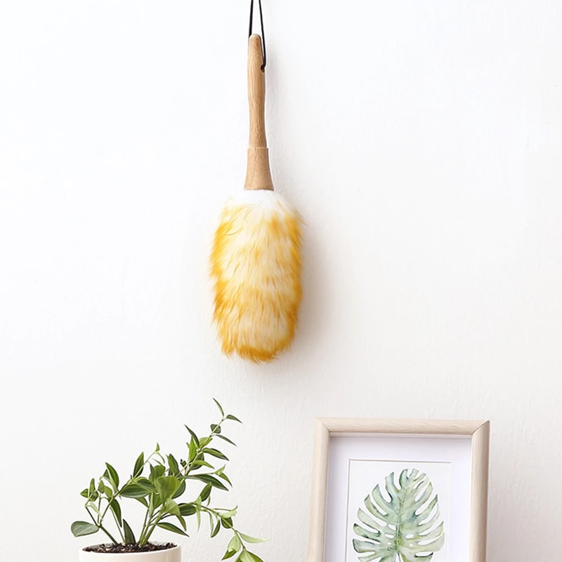 Scalable Wool Duster Brush Versatile Cleaning Tool For Home Car And Household Surfaces 2