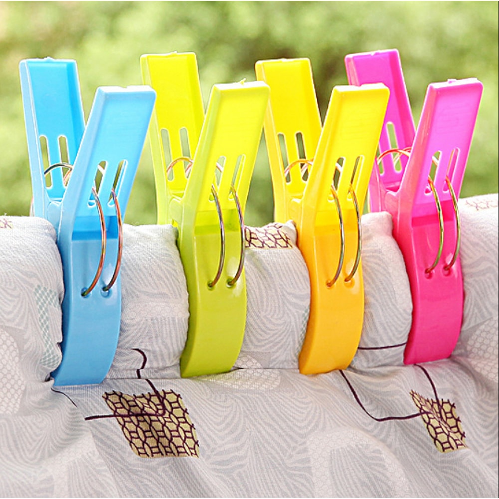 Durable Plastic Beach Towel Clips For Sunbeds Laundry Secure Your Towels Clothes 1