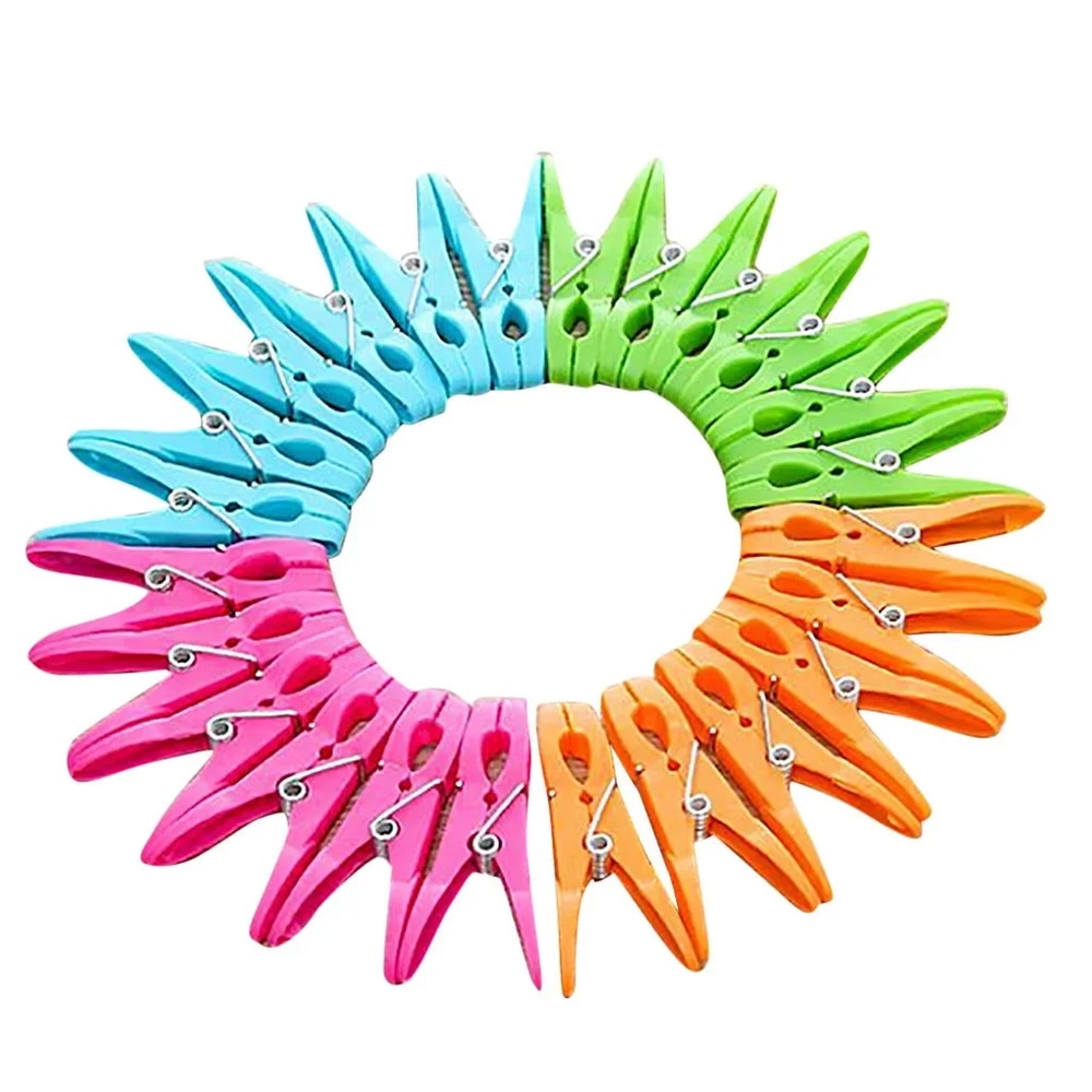 Plastic Laundry Clips Durable MultiPurpose Clothespins For Drying Clothes Towels And Food Storage 1