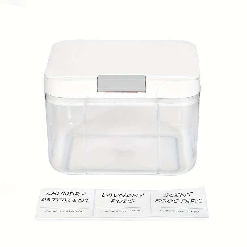 Laundry Pod Holder With Lid Large Capacity Sealed Laundry Pod Container With Automatic PopUp Conve 5