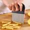 Stainless Steel Crinkle Cutter Perfect For Potato Chips French Fries And Vegetables 1