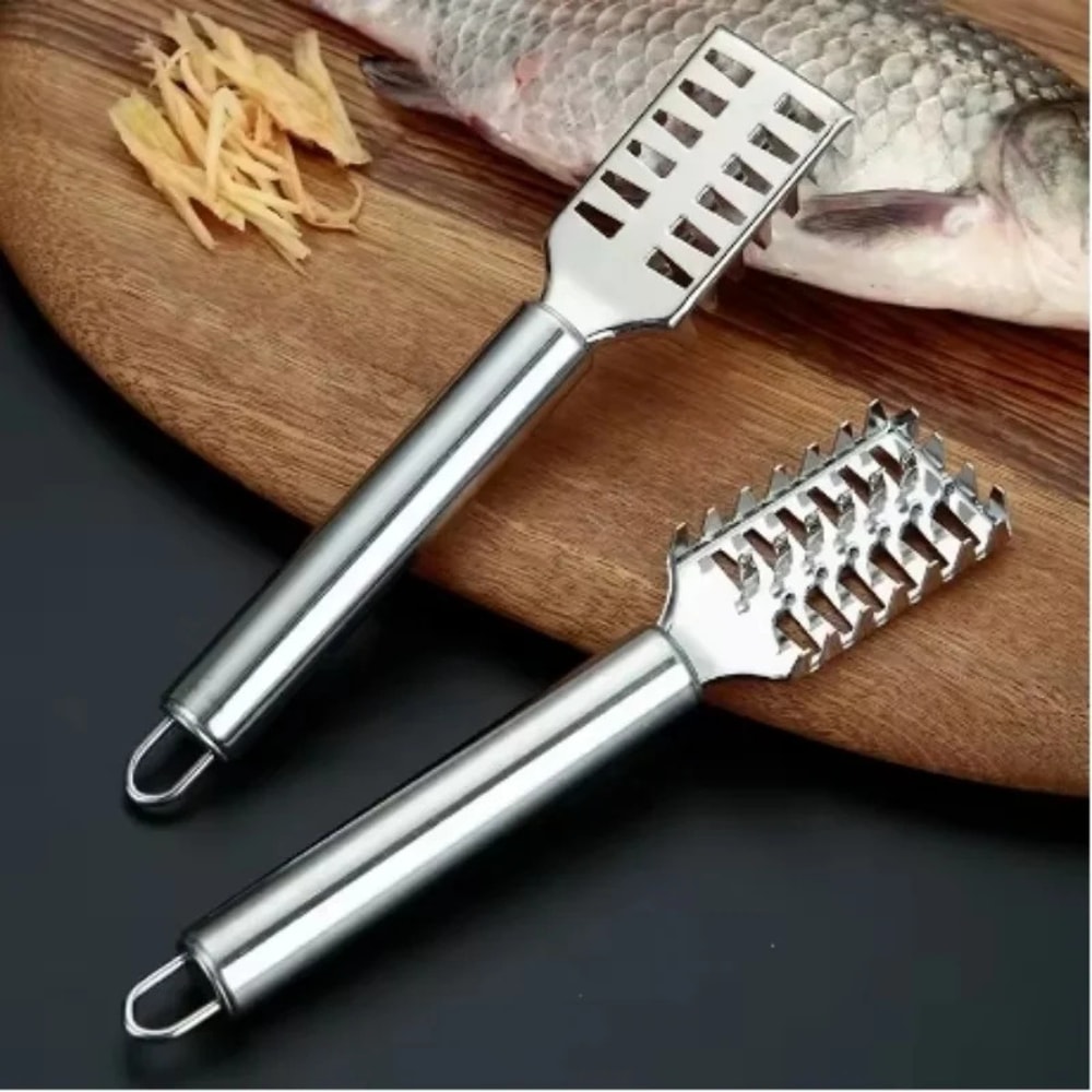Stainless Steel Fish Scale Scraper MultiFunction Fish Scaler For Easy Boning Filleting And Scrapin 4