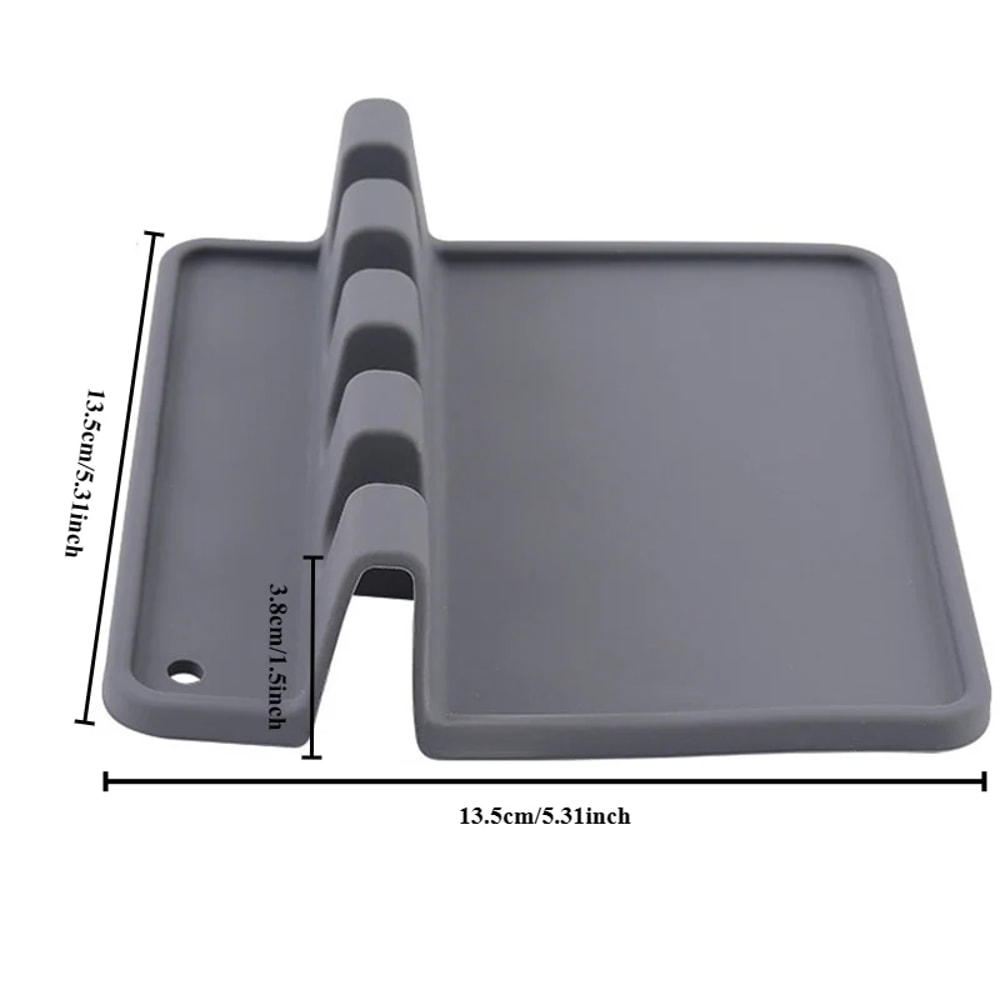 Multifunctional Silicone Kitchen Utensil Rack NonSlip Spatula Fork Organizer 5