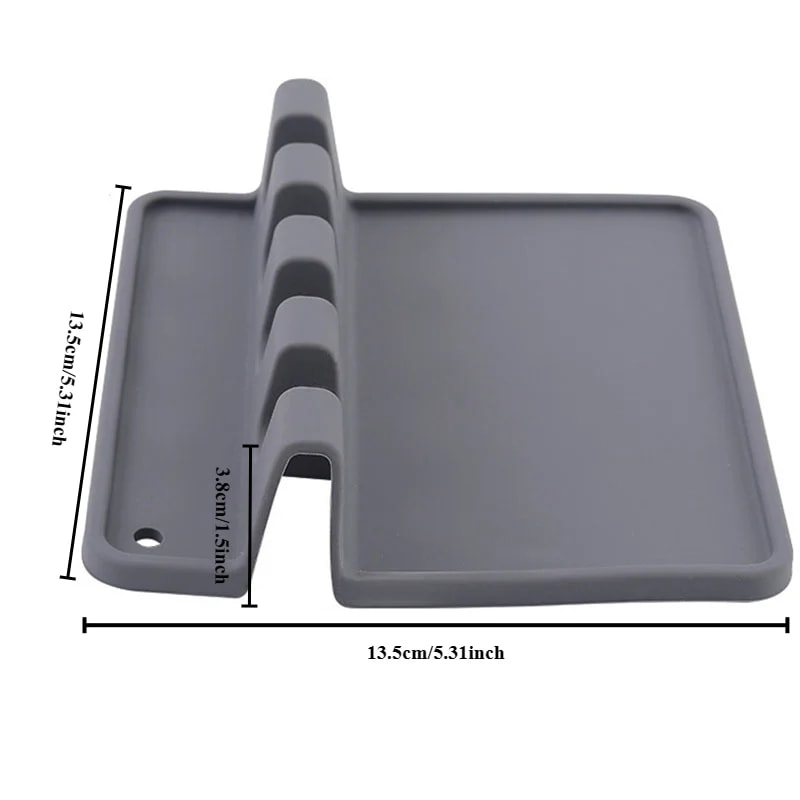 Multifunctional Silicone Kitchen Utensil Rack NonSlip Spatula Fork Organizer 5