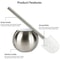 Ergonomic Stainless Steel Toilet Brush And Holder Set For Bathroom 5