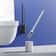 Plastic Wall-Mounted Toilet Brush with Holder – Creative Bathroom Cleaning Tool