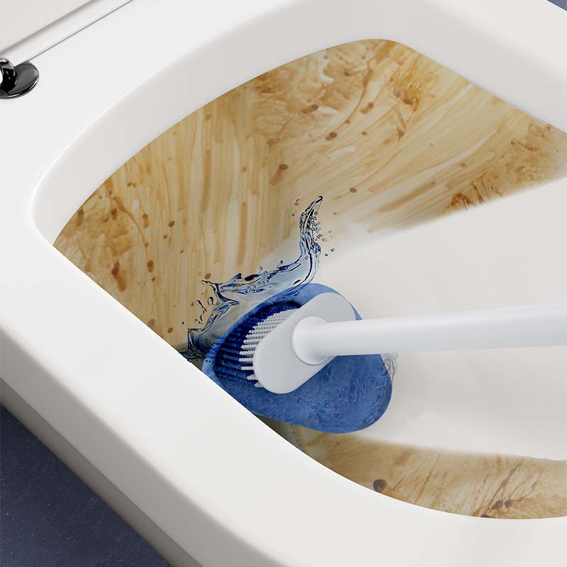 Plastic Wall-Mounted Toilet Brush with Holder – Creative Bathroom Cleaning Tool