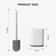 Plastic Wall-Mounted Toilet Brush with Holder – Creative Bathroom Cleaning Tool