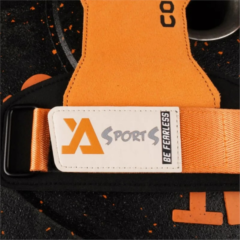 Cowhide Gym Gloves For Weightlifting AntiSkid Grips For Deadlifts And Workout Palm Protection 2