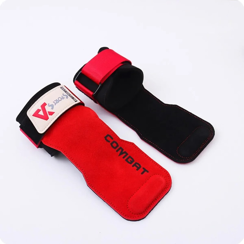 Cowhide Gym Gloves For Weightlifting AntiSkid Grips For Deadlifts And Workout Palm Protection 6