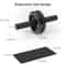 Adjustable Resistance Abdominal Wheel Roller for Core Strengthening - Non-Slip Grip Fitness Equipment