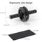 Adjustable Resistance Abdominal Wheel Roller for Core Strengthening - Non-Slip Grip Fitness Equipment