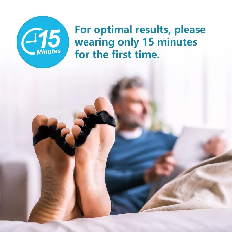 Toe Separators for Bunion Pain Relief – Doctor Recommended Silicone Foot Straighteners to Improve Mobility