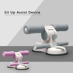 portable sit up bar for home fitness, adjustable foot holder with strong suction for effective workouts
