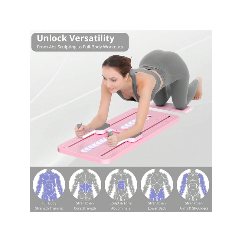 Foldable Pilates Board Multifunctional Abdominal Trainer For Home Gym 3