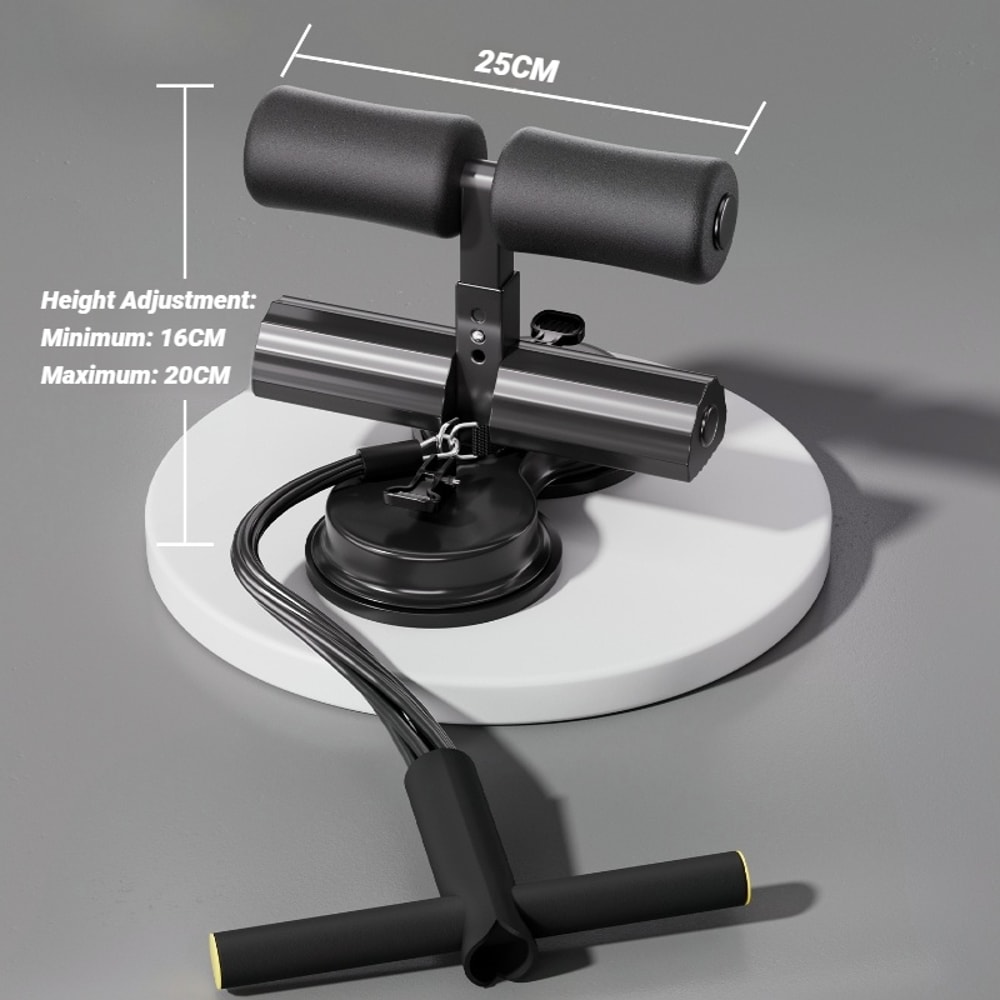 Abdominal Muscle Exerciser With Resistance Band Adjustable SitUp Aid For Home Gym 5